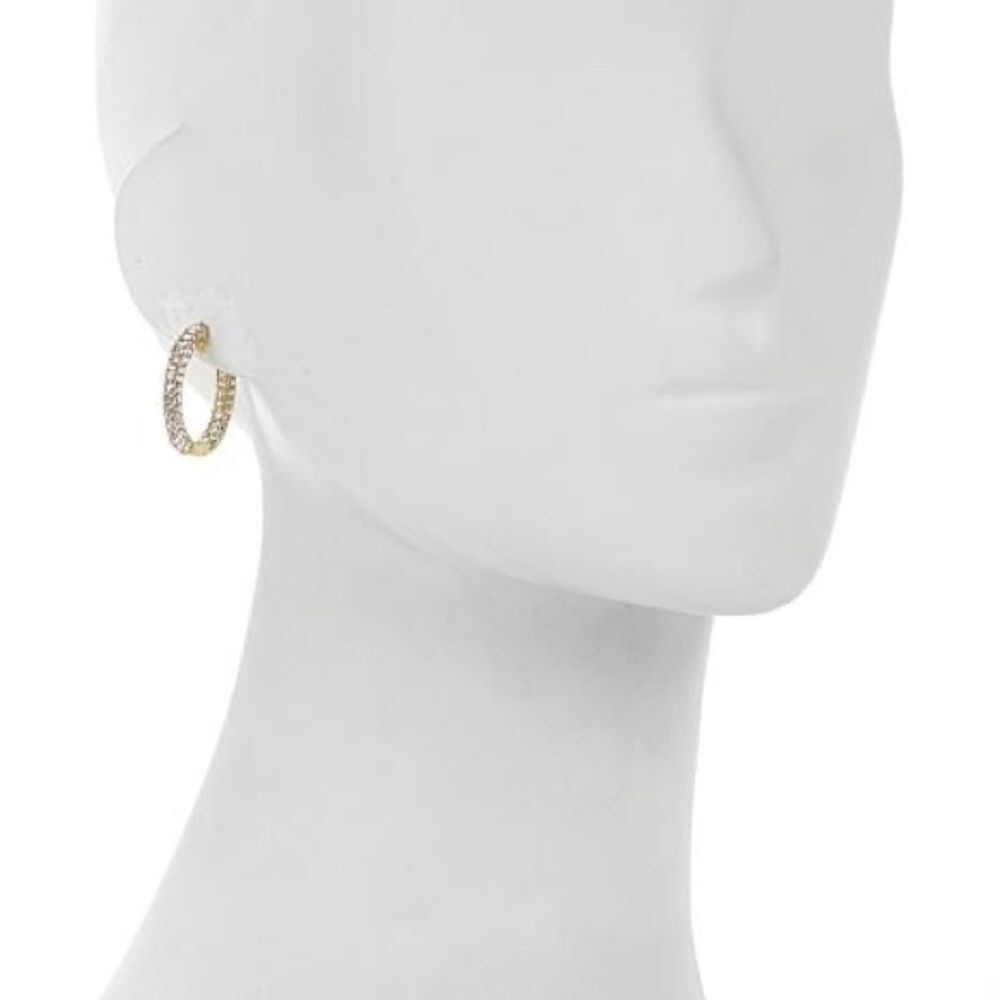 ✨ Diamonique Inside Out Hoop Earrings✨